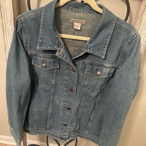 Massini Denim‎ Jacket XL Blue Trucker Jean Coat Y2K 90s Vintage Women’s